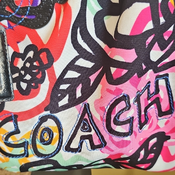 Coach Poppy Graphic Blossom Graffiti Glam Tote - Picture 8 of 16